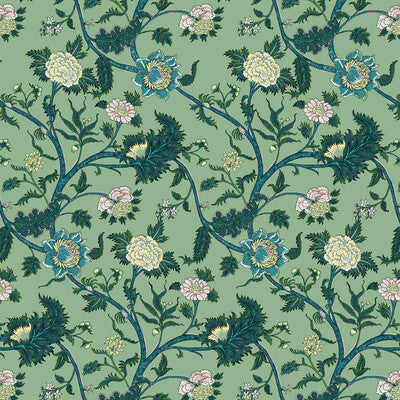 GDT5545-002 PALAMPORE VERDE GASTON Y DANIELA Fabrics Drapery Upholstery