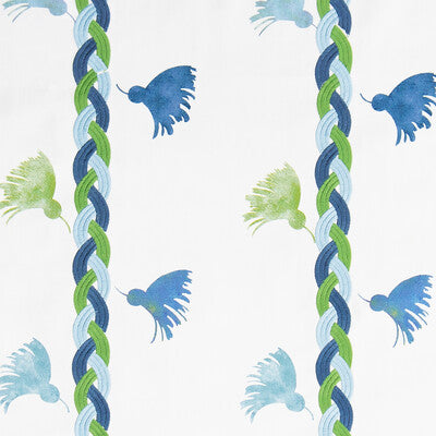 GDT5603-003 REINA ROJA  VERDE/AZUL GASTON Y DANIELA Fabrics Drapery Upholstery