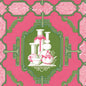 GDW5445-001 PORCELANAS FRAMBUESA/VERDE GASTON Y DANIELA Wallpaper
