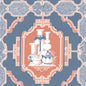 GDW5445-004 PORCELANAS AZUL/ROJO GASTON Y DANIELA Wallpaper