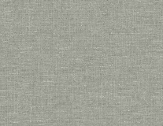 GT30027 Seabrook Designs Linen & Silk Textures Wallpaper Nomi Ash Gray