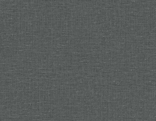 GT30031 Seabrook Designs Linen & Silk Textures Wallpaper Nomi Smoke Gray