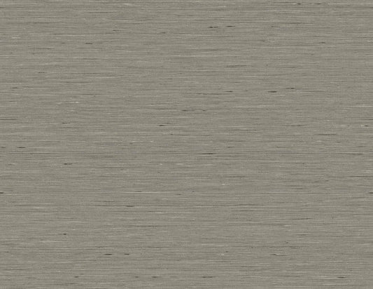 GT30115 Seabrook Designs Linen & Silk Textures Wallpaper Bangkok Heathered Charcoal