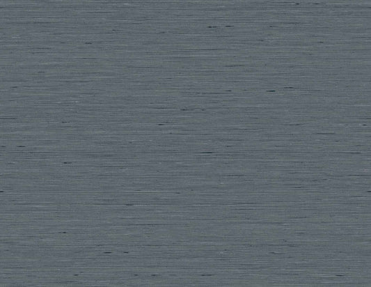 GT30116 Seabrook Designs Linen & Silk Textures Wallpaper Bangkok Charcoal