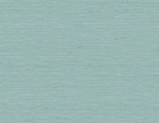 GT30118 Seabrook Designs Linen & Silk Textures Wallpaper Bangkok Teal