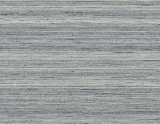 GT30405 Seabrook Designs Linen & Silk Textures Wallpaper Meiya Slate Blue