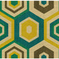 GWF-2901-453 HEXAGON TILE TEAL LEE JOFA MODERN Fabrics Drapery Upholstery