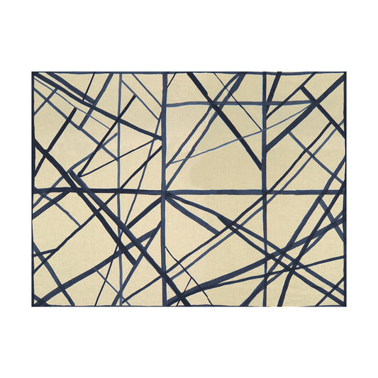 GWF-3101-516 CHANNELS PERIWINKLE/OAT LEE JOFA MODERN Fabrics Drapery Upholstery