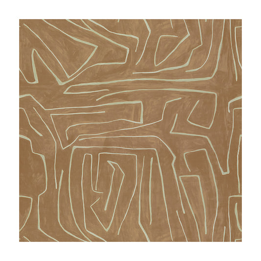 GWF-3530-117 GRAFFITO SALMON/CREAM LEE JOFA MODERN Fabrics Drapery Upholstery