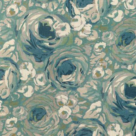 GWF-3803-1311 ORCHARD PRINT Aqua Stone Lee Jofa Fabric