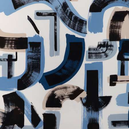 GWF-3806-155 BLEECKER PRINT Capri Navy Lee Jofa Fabric