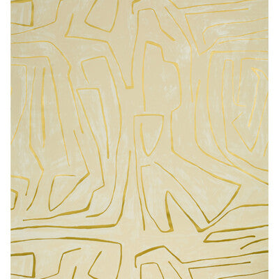 GWP-3501-140 GRAFFITO IVORY/GOLD LEE JOFA MODERN Wallpaper