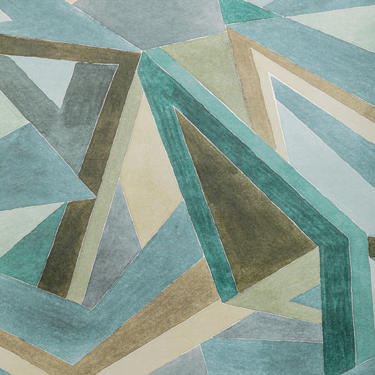 GWP-3727-635 ROULADE PAPER AQUA/DUNE LEE JOFA MODERN Wallpaper