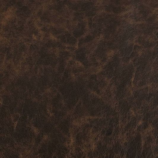 Gavin Umber Distressed,Matte Brown Charlotte Fabrics Genuine Leather