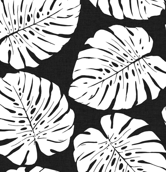 HG10500 Harry & Grace Harry & Grace Peel and Stick Wallpaper Monstera Leaf Shadow
