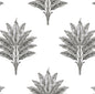 HG10600 Harry & Grace Harry & Grace Peel and Stick Wallpaper Sea Breeze Palm Charcoal