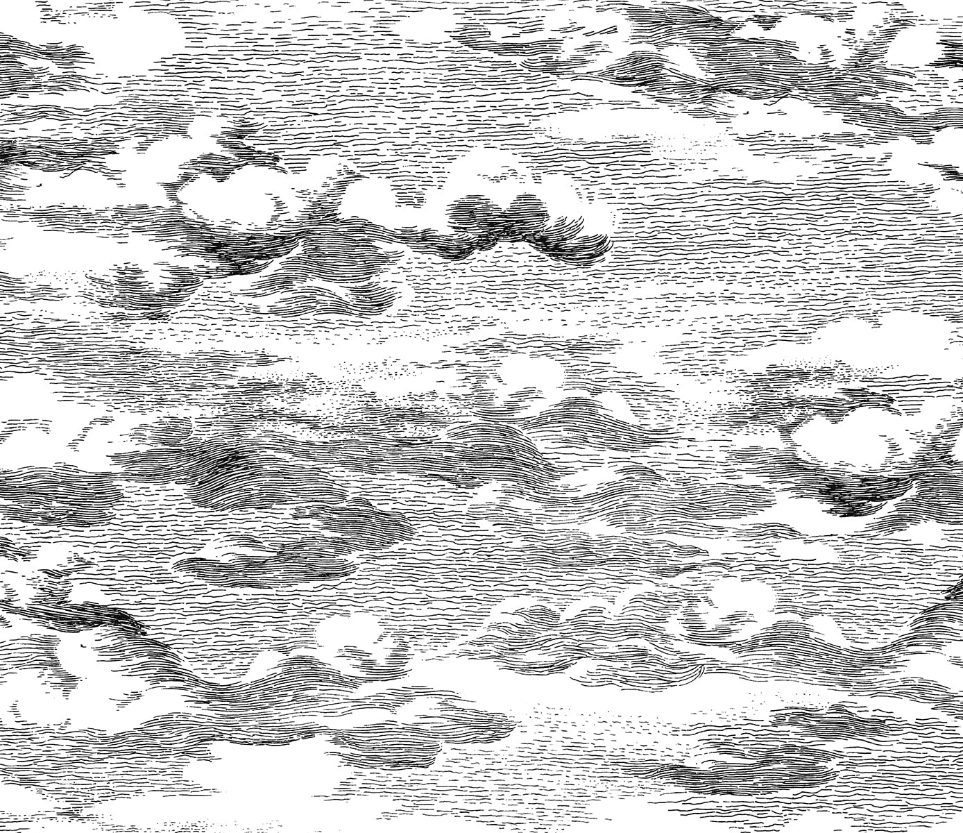 HG11200 Harry & Grace Harry & Grace Peel and Stick Wallpaper Clouds Black