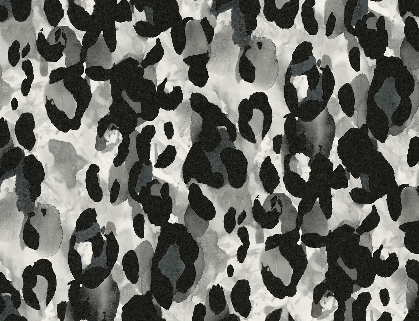 HG11400 Harry & Grace Harry & Grace Peel and Stick Wallpaper Leopard Print Anchored Grey