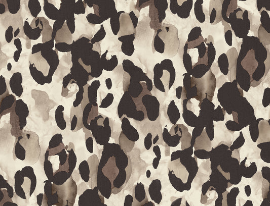 HG11405 Harry & Grace Harry & Grace Peel and Stick Wallpaper Leopard Print Kirsea Taupe