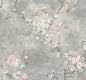 HG11808 Harry & Grace Harry & Grace Peel and Stick Wallpaper Floral Blossom Grey