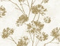 HG12105 Harry & Grace Harry & Grace Peel and Stick Wallpaper Dandelion Floral Metallic Gold