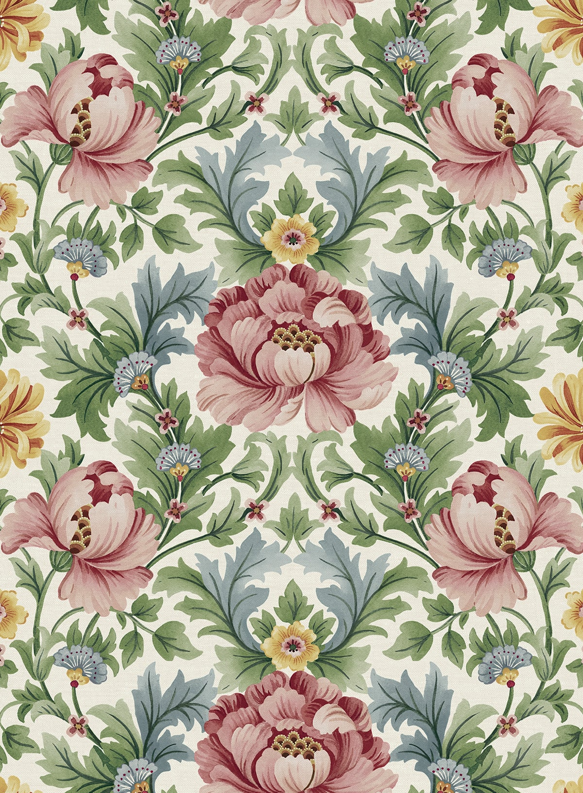 HG12611 Harry & Grace Harry & Grace Peel and Stick Wallpaper Floral Garden Spring Bloom