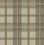 HG13707 Harry & Grace Harry & Grace Peel and Stick Wallpaper Herringbone Plaid Clay & Sage