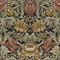 HG14006 Harry & Grace Harry & Grace Peel and Stick Wallpaper Acanthus Floral Cameo Espresso