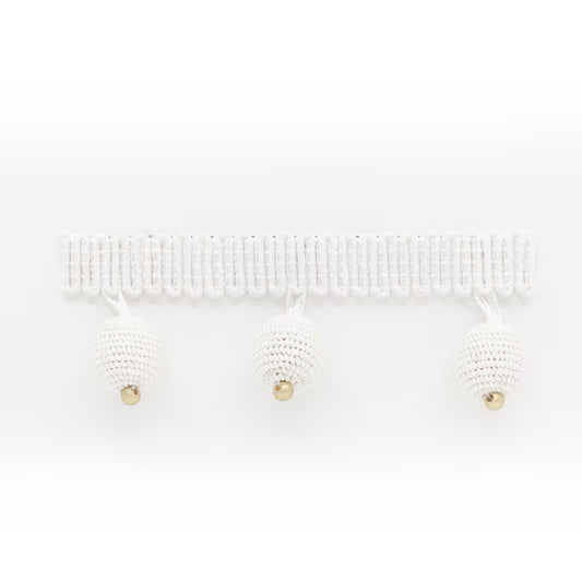 HOPA-2 STOUT HOPAT BEADED FRINGE 2 CHALK CHALK TRIMMING