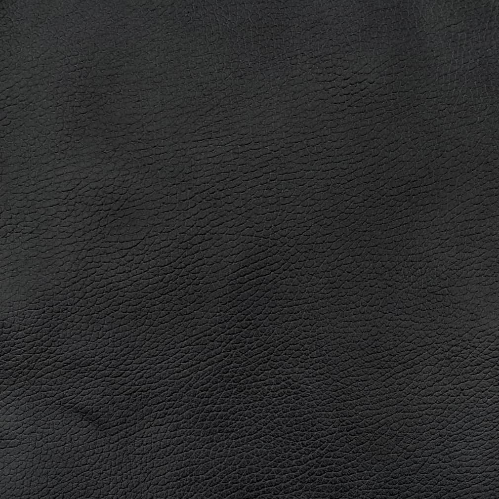 Henry Coal Black Charlotte Fabrics Genuine Leather