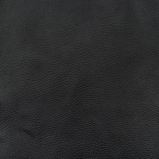 Henry Coal Black Charlotte Fabrics Genuine Leather