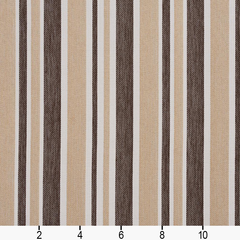 I9000-26 Stripe nan Brown Charlotte Fabrics