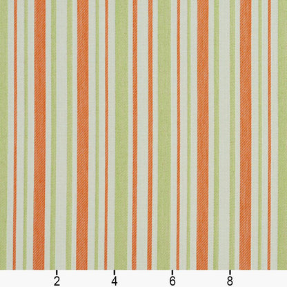 I9000-31 Stripe nan Green,Orange & Rust Charlotte Fabrics