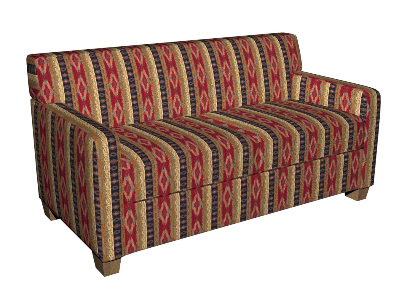 I9400-29 Global,Southwestern,Stripe nan Red & Burgundy Charlotte Fabrics