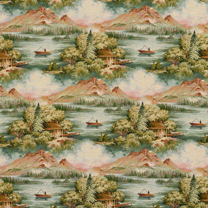I9600-01 Novelty nan Aqua & Teal,Green Charlotte Fabrics