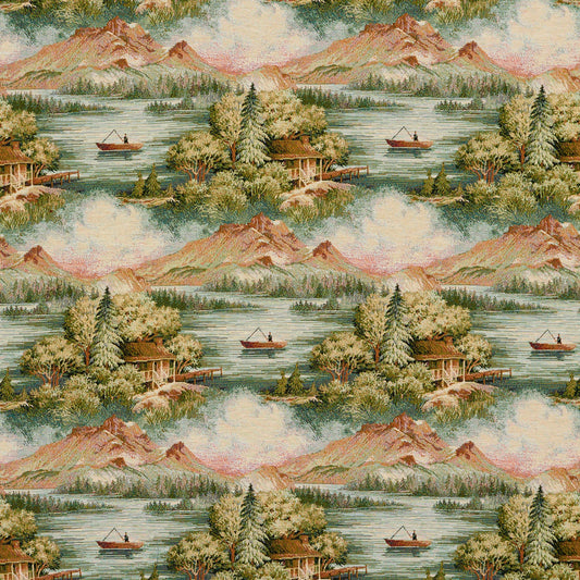 I9600-01 Novelty nan Aqua & Teal,Green Charlotte Fabrics