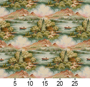 I9600-01 Novelty nan Aqua & Teal,Green Charlotte Fabrics