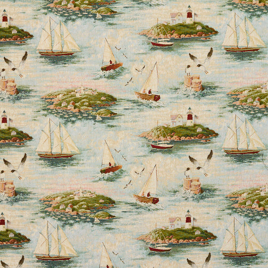 I9600-03 Novelty nan Aqua & Teal Charlotte Fabrics