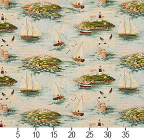 I9600-03 Novelty nan Aqua & Teal Charlotte Fabrics