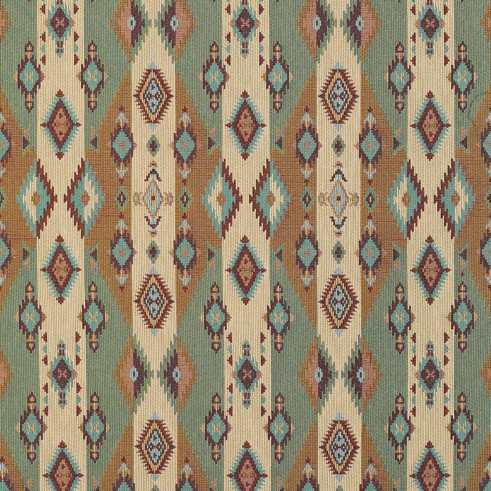 I9600-08 Global,Southwestern nan Aqua & Teal Charlotte Fabrics