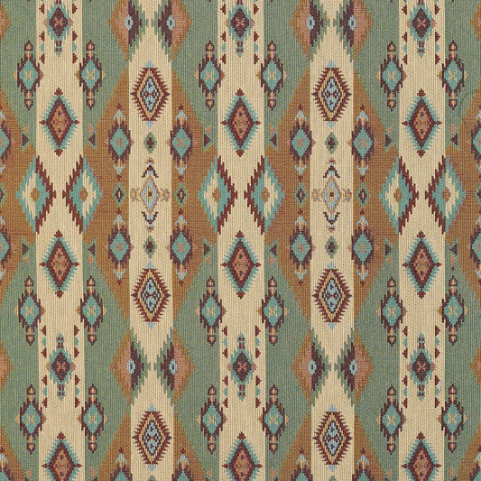 I9600-08 Global,Southwestern nan Aqua & Teal Charlotte Fabrics