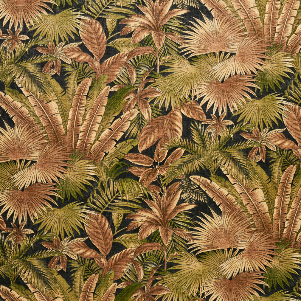 I9600-25 Leaves,Tropical & Botanical nan Brown,Green Charlotte Fabrics