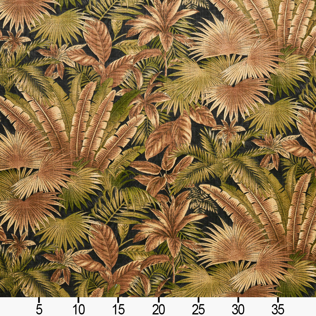 I9600-25 Leaves,Tropical & Botanical nan Brown,Green Charlotte Fabrics