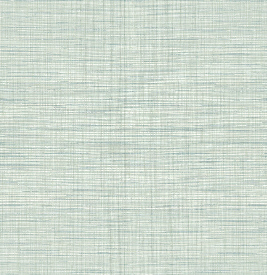 JP10404 Seabrook Designs Japandi Style Wallpaper Mei Stringcloth Calming Mint