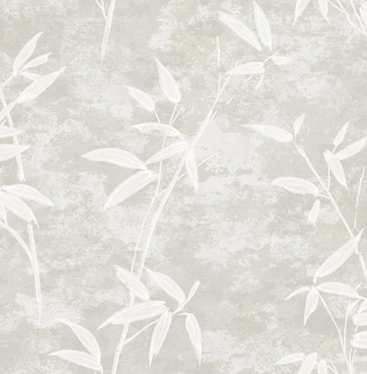 JP10908 Seabrook Designs Japandi Style Wallpaper Honshu Bamboo Henon Gray