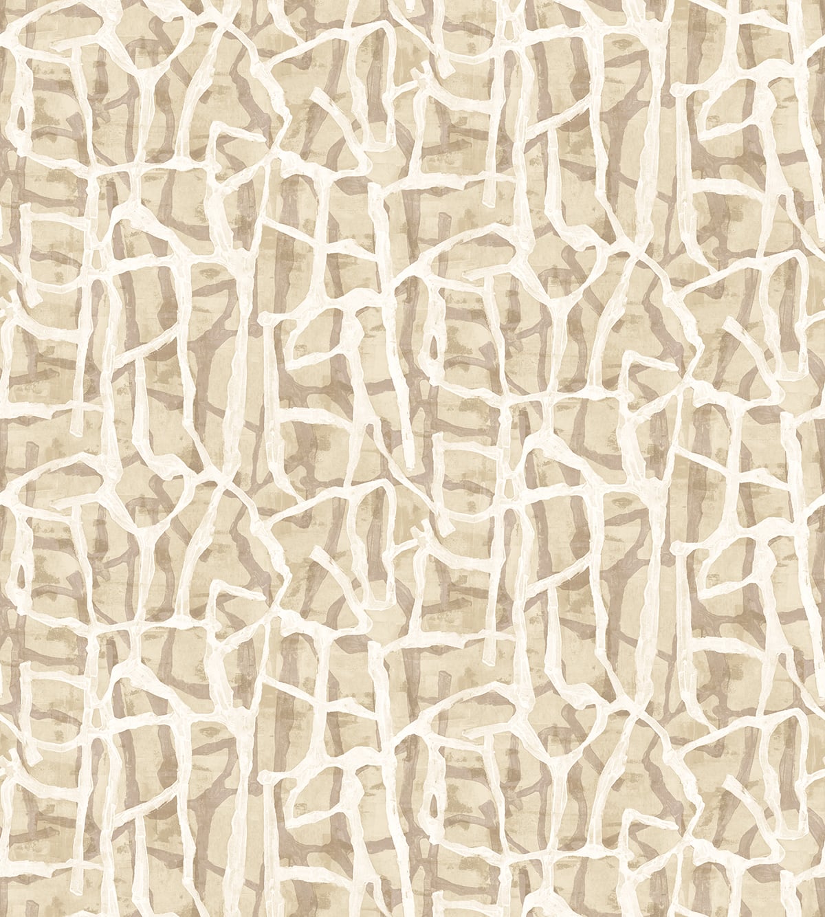 JP11505M Seabrook Designs Japandi Style Wallpaper Jouji Mural Cafe Latte