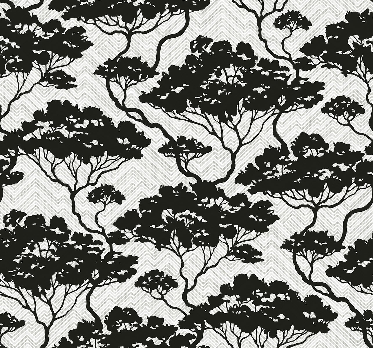JP11700 Seabrook Designs Japandi Style Wallpaper Nara Stringcloth Onyx & Fog