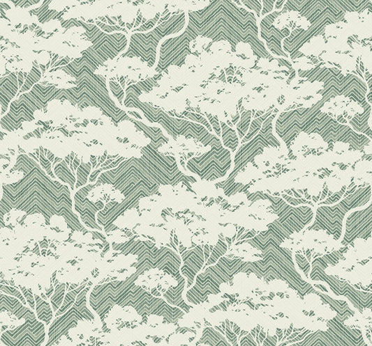 JP11704 Seabrook Designs Japandi Style Wallpaper Nara Stringcloth Sage