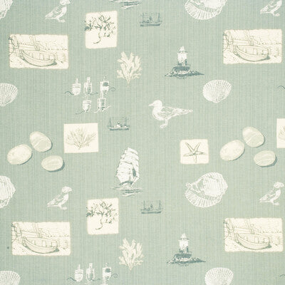 LB50101-715 SENNEN PALE AQUA BAKER LIFESTYLE Fabrics Drapery Upholstery