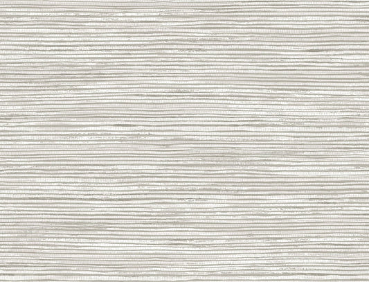 LN10308 Lillian August Luxe Retreat Wallpaper Osprey Faux Grasscloth Cove Gray and Silver